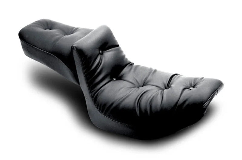Mustang 82-00 Harley FXR 2PC Seat Regal - Black - Main Product View