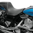 Load image into Gallery viewer, Mustang 82-00 Harley FXR Fastback 1PC Seat - Black - Side View