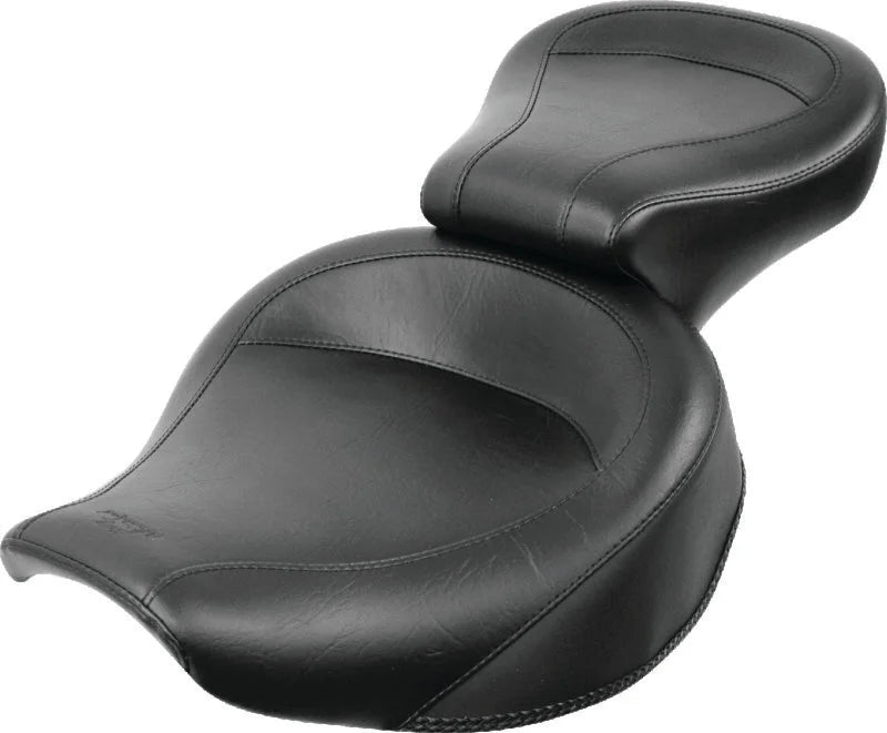 Mustang 82-00 Harley FXR Wide Touring 1PC Seat - Black - Main Product View
