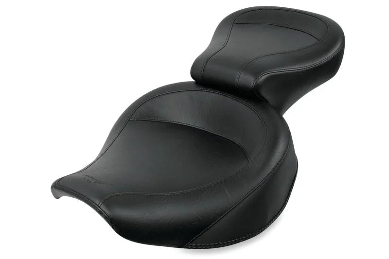Mustang 82-00 Harley FXR Wide Touring 1PC Seat - Black - Side View