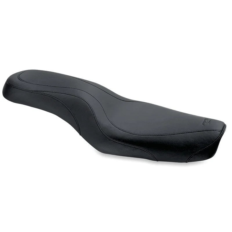 Mustang 82-03 Harley Sportster DayTripper 1PC Seat - Black - Side View