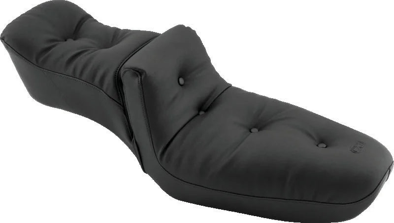 Mustang 82-03 Harley Sportster Duke 1PC Seat Regal - Black - Main Product View