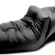 Load image into Gallery viewer, Mustang 82-03 Harley Sportster Duke 1PC Seat Regal - Black - Side View