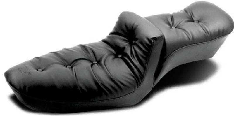 Mustang 82-03 Harley Sportster Duke 1PC Seat Regal - Black - Side View