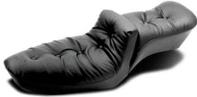 Load image into Gallery viewer, Mustang 82-03 Harley Sportster Duke 1PC Seat Regal - Black - Side View