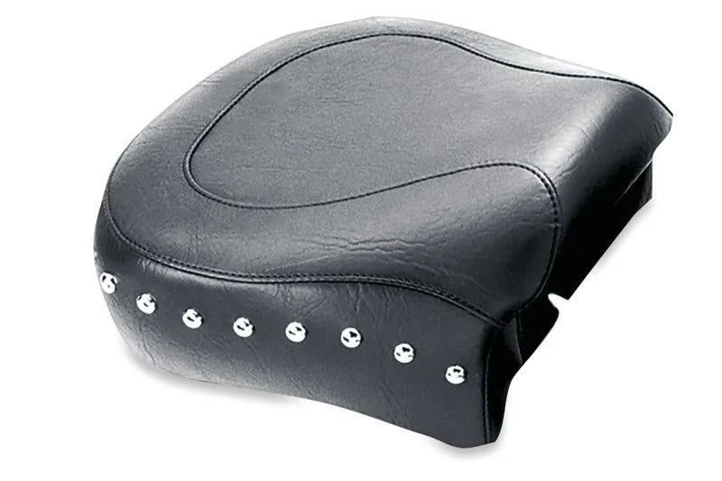 Mustang 82-03 Harley Sportster Wide Touring Passenger Seat w/Studs - Black - Main Product View