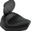 Load image into Gallery viewer, Mustang 82-03 Harley Sportster Wide Touring Solo Seat w/Driver Backrest - Black - Side View