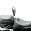 Load image into Gallery viewer, Mustang 82-03 Harley Sportster Wide Touring Solo Seat w/Driver Backrest - Black - Detail View