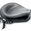 Load image into Gallery viewer, Mustang 82-03 Harley Sportster Wide Touring Solo Seat w/Studs - Black - Side View
