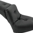 Load image into Gallery viewer, Mustang 84-06 Harley Standard Rear Tire Duke Extra Wide 1PC Seat Regal - Black - Side View