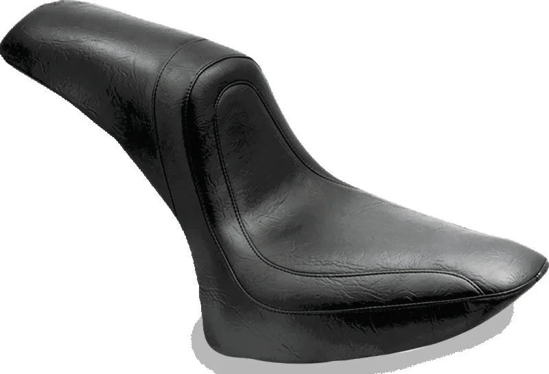 Mustang 84-06 Harley Standard Rear Tire Fastback 1PC Seat - Black - Side View