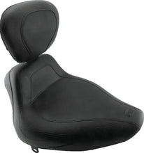 Load image into Gallery viewer, Mustang 84-06 Harley Standard Rear Tire Harley Sport Touring Solo Seat w/Driver Backrest - Black - Main Product View