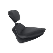 Load image into Gallery viewer, Mustang 84-06 Harley Standard Rear Tire Harley Sport Touring Solo Seat w/Driver Backrest - Black - Side View