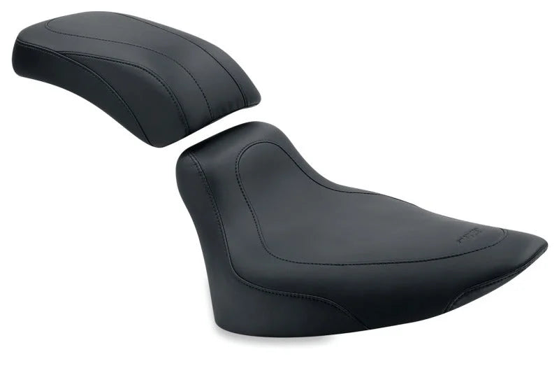Mustang 84-06 Harley Standard Rear Tire Harley Tripper Solo Seat - Black - Side View
