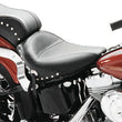 Load image into Gallery viewer, Mustang 84-06 Harley Standard Rear Tire Standard Touring 1PC Seat w/Studs - Black - Main Product View