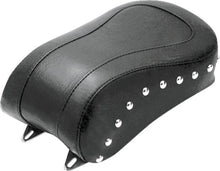 Load image into Gallery viewer, Mustang 84-06 Harley Standard Rear Tire Standard Touring Passenger Seat w/Studs - Black - Main Product View