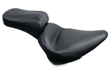 Load image into Gallery viewer, Mustang 84-06 Harley Standard Rear Tire Touring 1PC Seat - Black - Side View