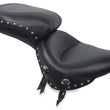 Load image into Gallery viewer, Mustang 84-06 Harley Standard Rear Tire Wide Touring 1PC Seat w/Studs - Black