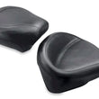 Load image into Gallery viewer, Mustang 84-06 Harley Standard Rear Tire Wide Touring Solo Seat - Black - Side View