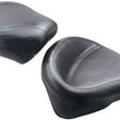 Load image into Gallery viewer, Mustang 84-06 Harley Standard Rear Tire Wide Touring Solo Seat - Black - Side View