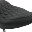 Load image into Gallery viewer, Mustang 84-06 Harley Standard Rear Tire Wide Tripper Solo Seat Diamond Stitch - Black - Main Product View