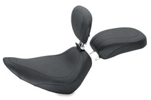 Load image into Gallery viewer, Mustang 84-06 Harley Standard Rear Tire Wide Tripper Solo Seat w/Driver Backrest - Black
