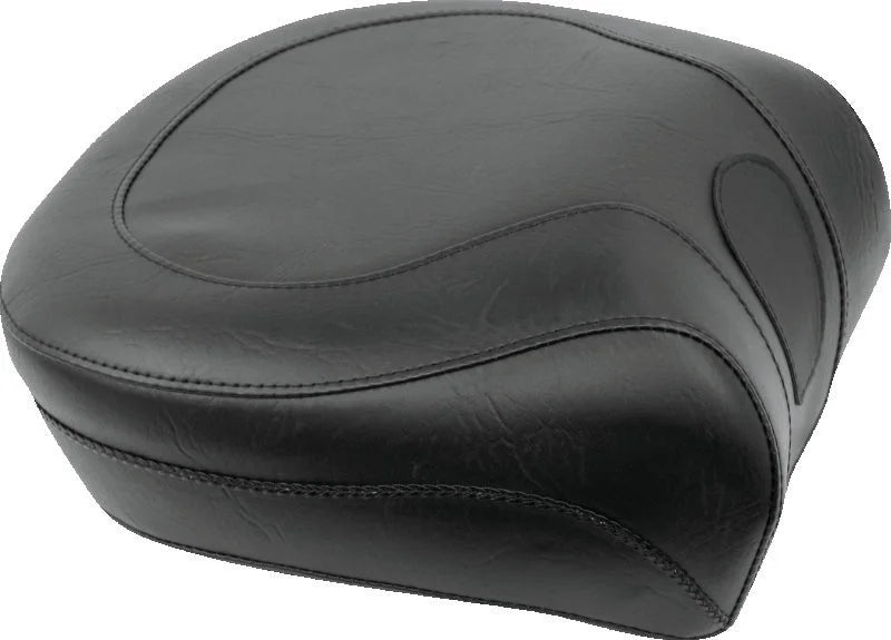 Mustang 84-06 Harley Standard Rear Tire Wide,00-06 Softail Touring Recessed Passenger Seat - Black - Side View