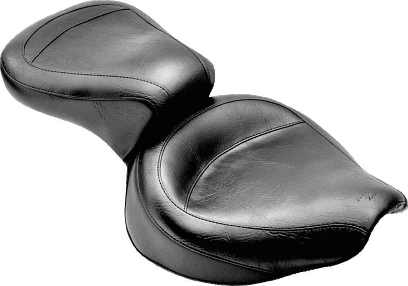 Mustang 85-04 Suzuki VZ700/750/800 Intruder, 05-11 Boulevard S50 Tank Bib w/Studs - Black - Side View