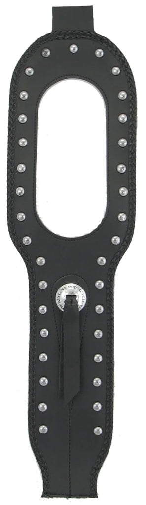 Mustang 91-03 Harley Dyna Tank Bib w/Studs - Black - Main Product View