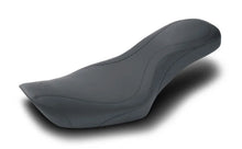 Load image into Gallery viewer, Mustang 91-05 Harley Dyna DayTripper 1PC Seat - Black - Side View