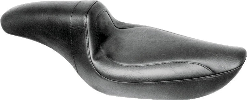 Mustang 91-05 Harley Dyna Fastback 1PC Seat - Black - Side View