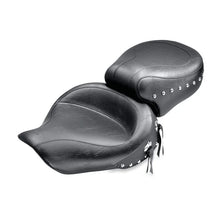 Load image into Gallery viewer, Mustang 91-05 Harley Dyna Wide Touring 1PC Seat - Black - Side View