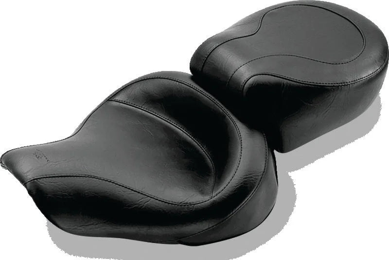 Mustang 91-05 Harley Dyna Wide Touring 1PC Seat - Black - Main Product View
