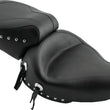 Load image into Gallery viewer, Mustang 91-05 Harley Dyna Wide Touring 1PC Seat w/Studs - Black - Main Product View