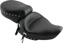 Load image into Gallery viewer, Mustang 91-05 Harley Dyna Wide Touring 1PC Seat w/Studs - Black - Main Product View