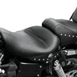 Load image into Gallery viewer, Mustang 91-05 Harley Dyna Wide Touring 1PC Seat w/Studs - Black - Detail View