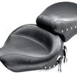 Load image into Gallery viewer, Mustang 91-05 Harley Dyna Wide Touring 1PC Seat w/Studs - Black - Side View