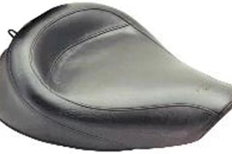 Mustang 91-05 Harley Dyna Wide Touring Solo Seat - Black - Side View