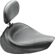 Load image into Gallery viewer, Mustang 91-05 Harley Dyna Wide Touring Solo Seat w/Driver Backrest - Black - Main Product View
