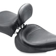 Load image into Gallery viewer, Mustang 91-05 Harley Dyna Wide Touring Solo Seat w/Driver Backrest - Black - Side View