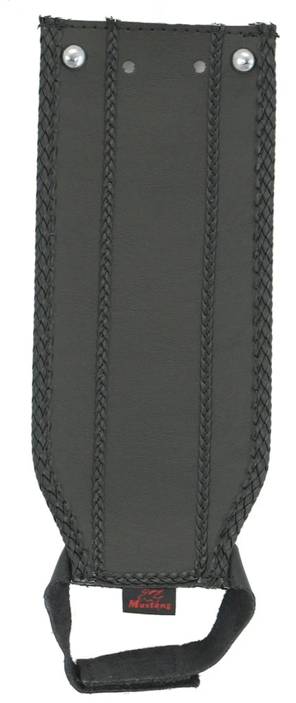 Mustang 93-03 Harley Dyna Wide Glide Tank Bib - Black - Side View