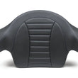 Load image into Gallery viewer, Mustang 93-13 HD FL Touring Extended Arm Wrap-Around Backrest Deluxe - Black w/Blue Stitching