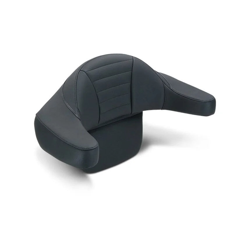 Mustang 93-13 Harley FL Super Touring Deluxe Extended Arm Wrap Deluxe - Black - Side View