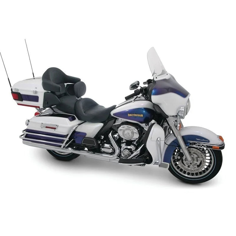 Mustang 93-13 Harley FL Touring Extended Arm Wrap - Black - Side View