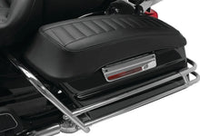 Load image into Gallery viewer, Mustang 93-13 Harley FL Touring Saddlebag Lid Covers Deluxe - Black - Detail View