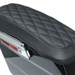 Load image into Gallery viewer, Mustang 93-13 Harley FL Touring Saddlebag Lid Covers Diamond Stitch - Black - Side View