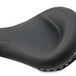 Load image into Gallery viewer, Mustang 94-96 Harley Road King Standard Touring Solo Seat w/Blk Pearl Studs - Black - Side View
