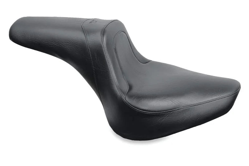 Mustang 95-05 Kawasaki Vulcan 800, 96-05 800 Classic Fastback 1PC Seat - Black - Side View