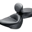 Load image into Gallery viewer, Mustang 95-05 Kawasaki Vulcan 800,96-05 800 Classic Touring 2PC Seat w/Driver Backrest - Black - Main Product View