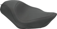 Load image into Gallery viewer, Mustang 95-05 Kawasaki Vulcan 800,96-05 800 Classic Touring 2PC Seat w/Driver Backrest - Black - Side View